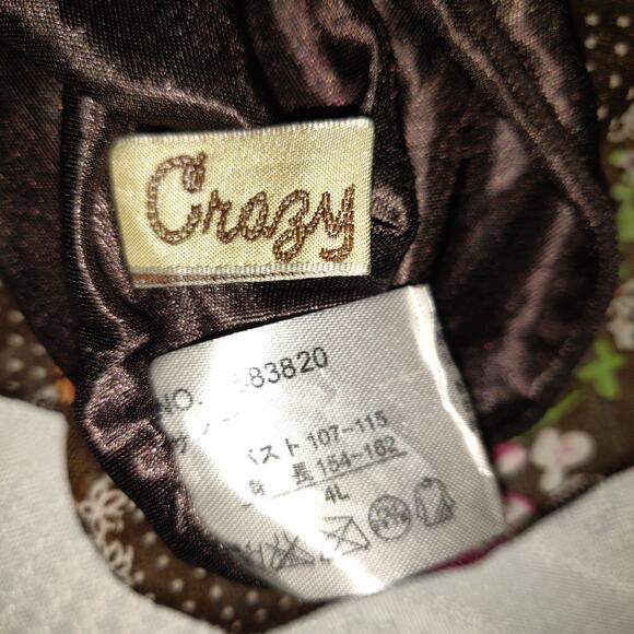 Crazy Angel Peasant Top 2X 3X Cottage Core Floral Sheer Lined BOHO Festival VTG - Picture 9 of 16